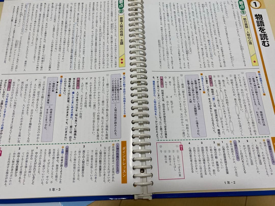 中古　中学校 [国語] 学習指導書 文部科学省指導要領準拠　国語　学習教材　問題