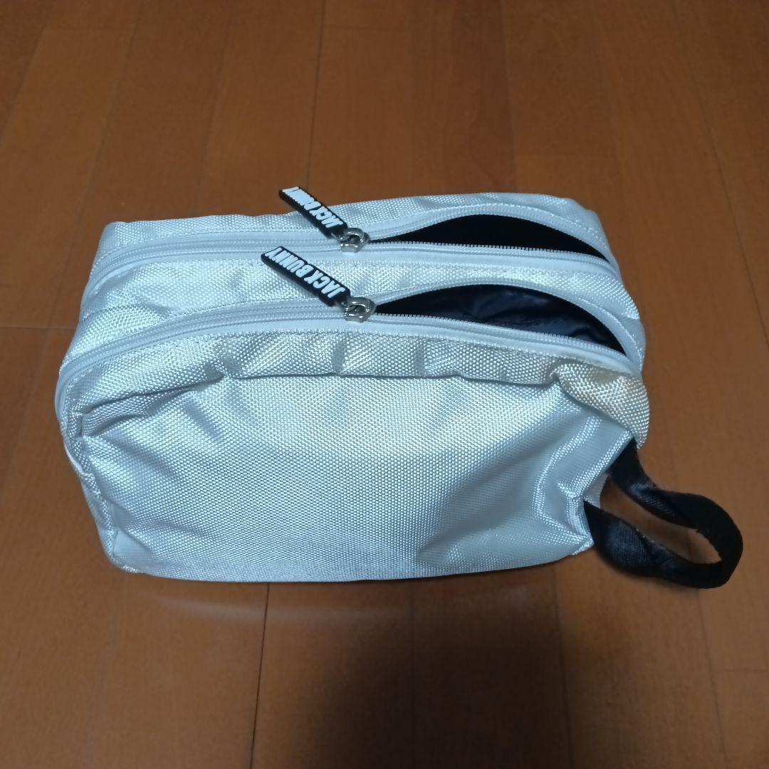 JACK BUNNY ホワイトポーチ 2ポケット