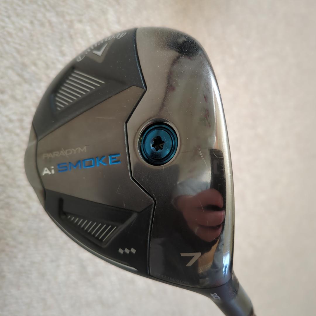 AIスモーク トリプルダイヤ 7W 20° + 24ベンタスブラック 7S
