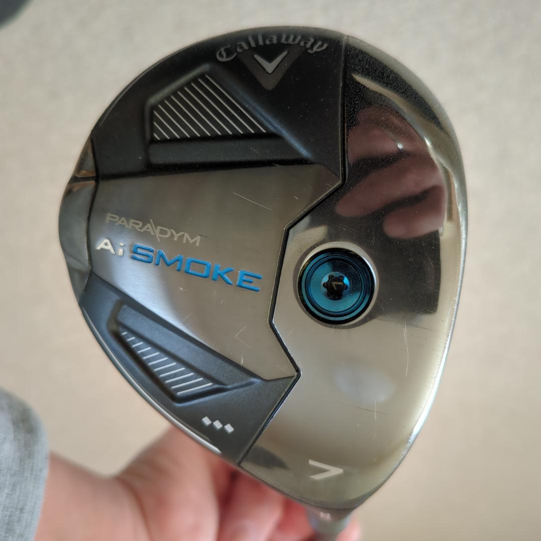 AIスモーク トリプルダイヤ 7W 20° + 24ベンタスブラック 7S