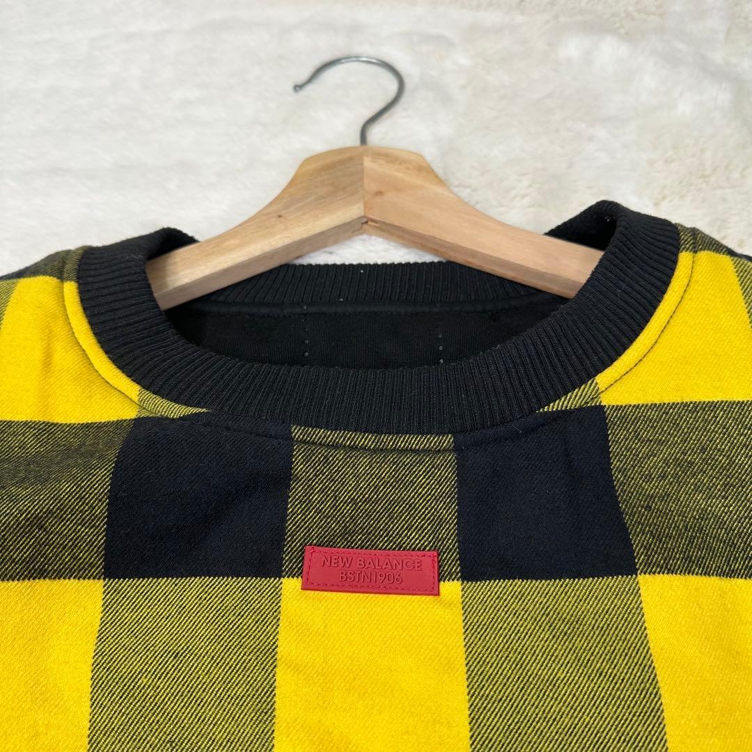 美品✨ニューバランスゴルフ 優秀リバーシブル仕様 防寒中綿プルオーバー チェック
