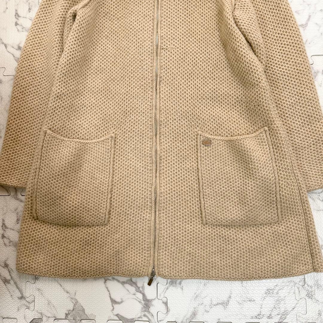 美品♡デイジーリン フォクシー ニットコート カシミヤ100% ラクーンファー