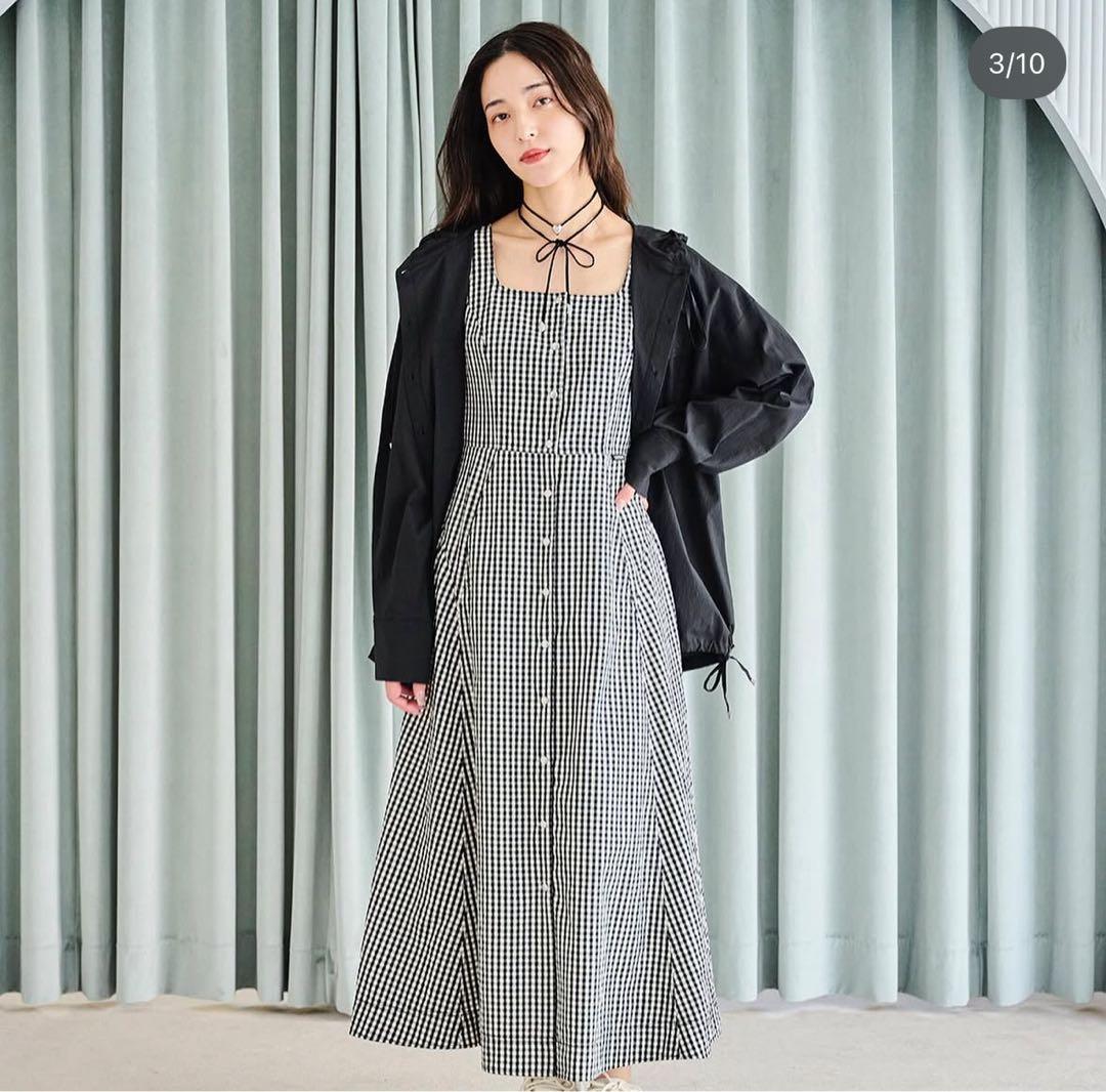 【yayoiさん専用】LAVANDA フロントボタンジャンパースカート