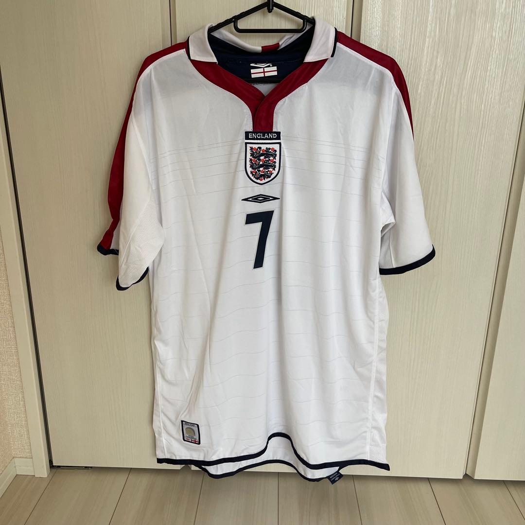 イングランド代表2004ベッカムサッカーユニフォームUMBRO