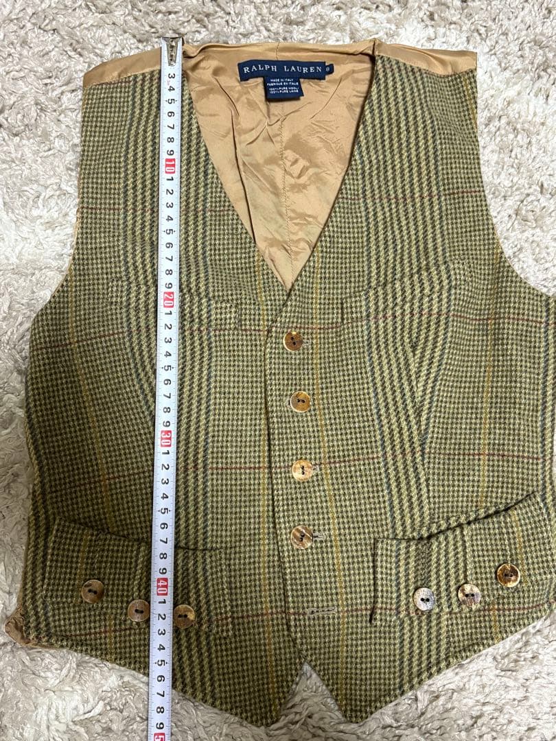 Ralph Lauren ラルフローレン レディース ツイードベストイタリア製