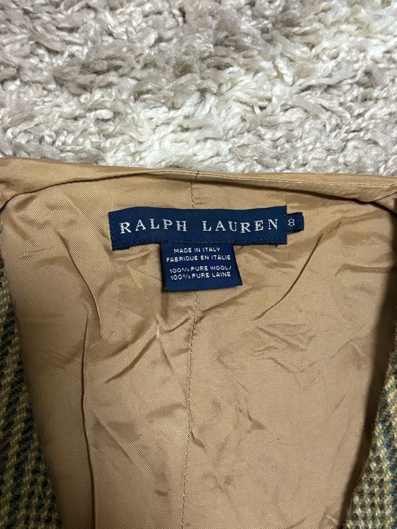 Ralph Lauren ラルフローレン レディース ツイードベストイタリア製
