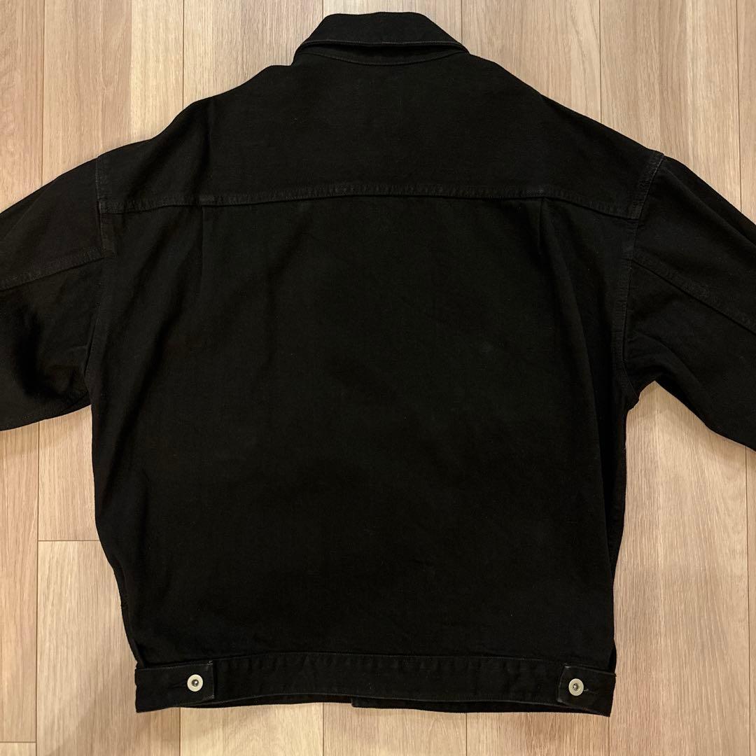 【美品】 ビームス BEAMS ルーズドデニムジャケット ブラック