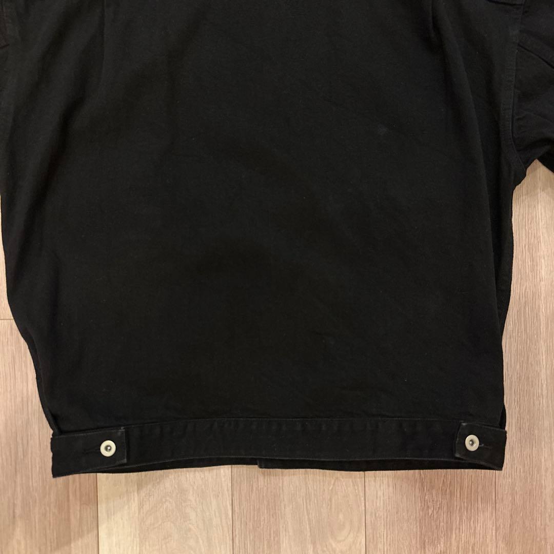 【美品】 ビームス BEAMS ルーズドデニムジャケット ブラック