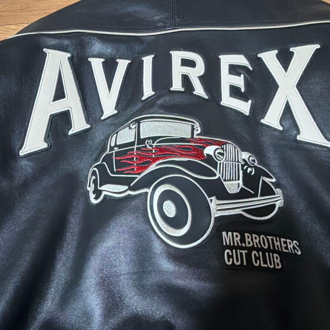 超激安AVIREX レザージャケット Mr. Brothers Cut Club