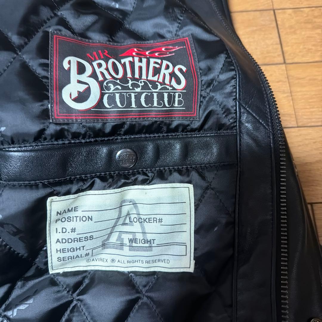 超激安AVIREX レザージャケット Mr. Brothers Cut Club
