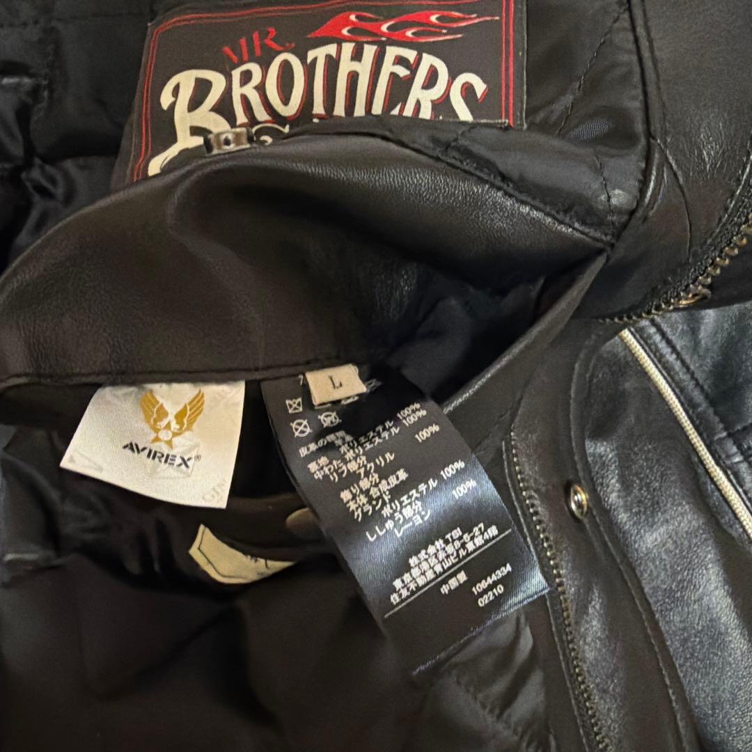 超激安AVIREX レザージャケット Mr. Brothers Cut Club