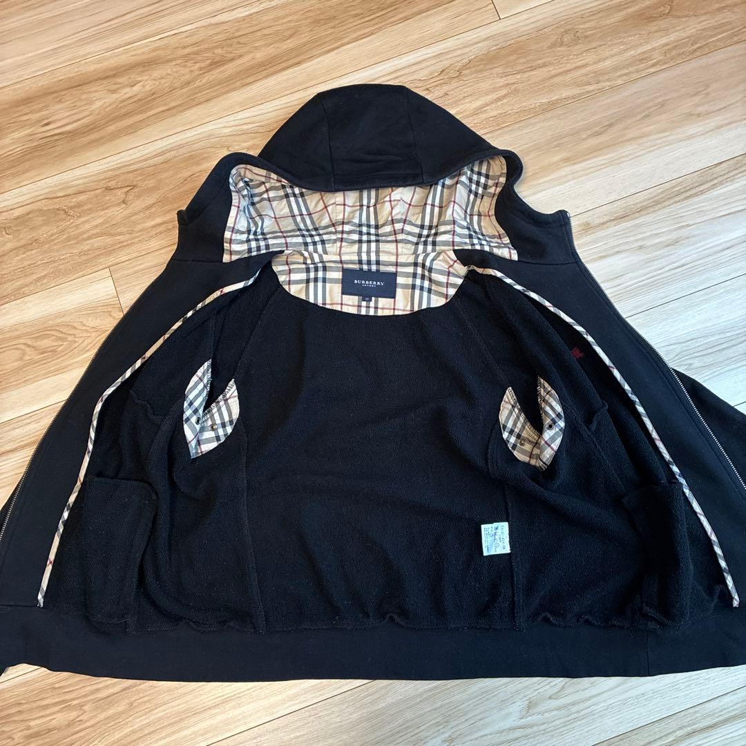 BURBERRY LONDON フード付パーカー　ブラック