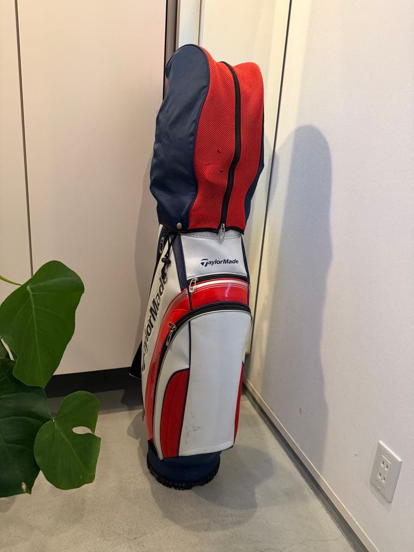 TaylorMade キャディバッグ ホワイト/ネイビー/レッド