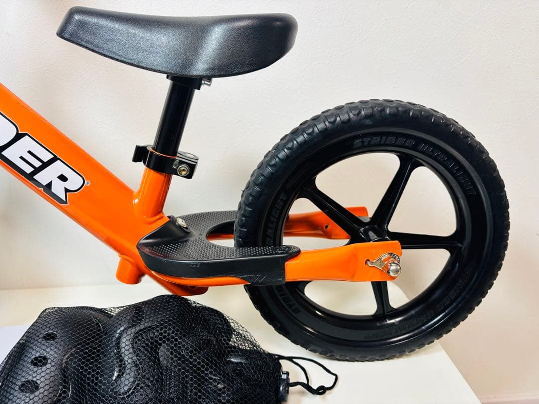ストライダー 12 スポーツ オレンジ / あさひ キッズプロテクター セット