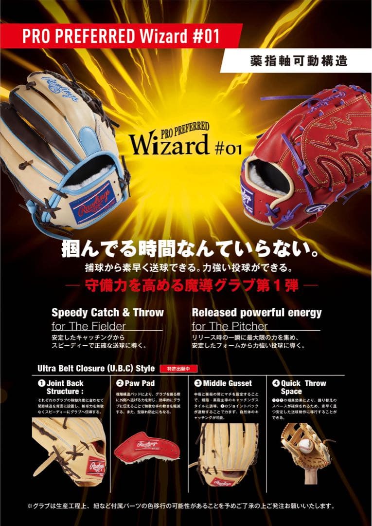 ローリングス HOH 軟式用グラブ 　　　　　　　　　　　　　　　　（内野手用）