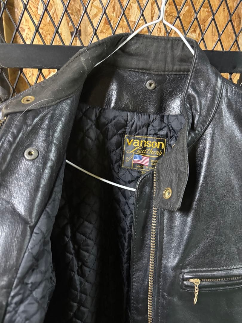 vanson レザージャケット 38サイズ 黒