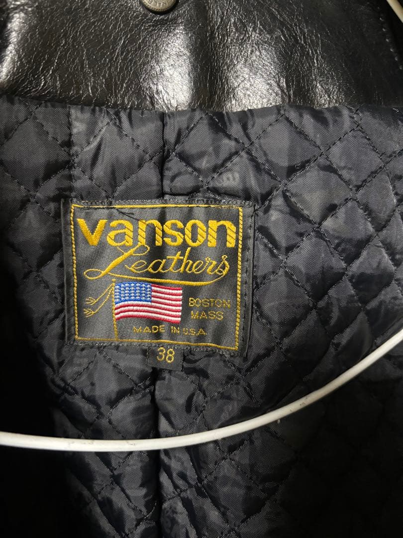 vanson レザージャケット 38サイズ 黒