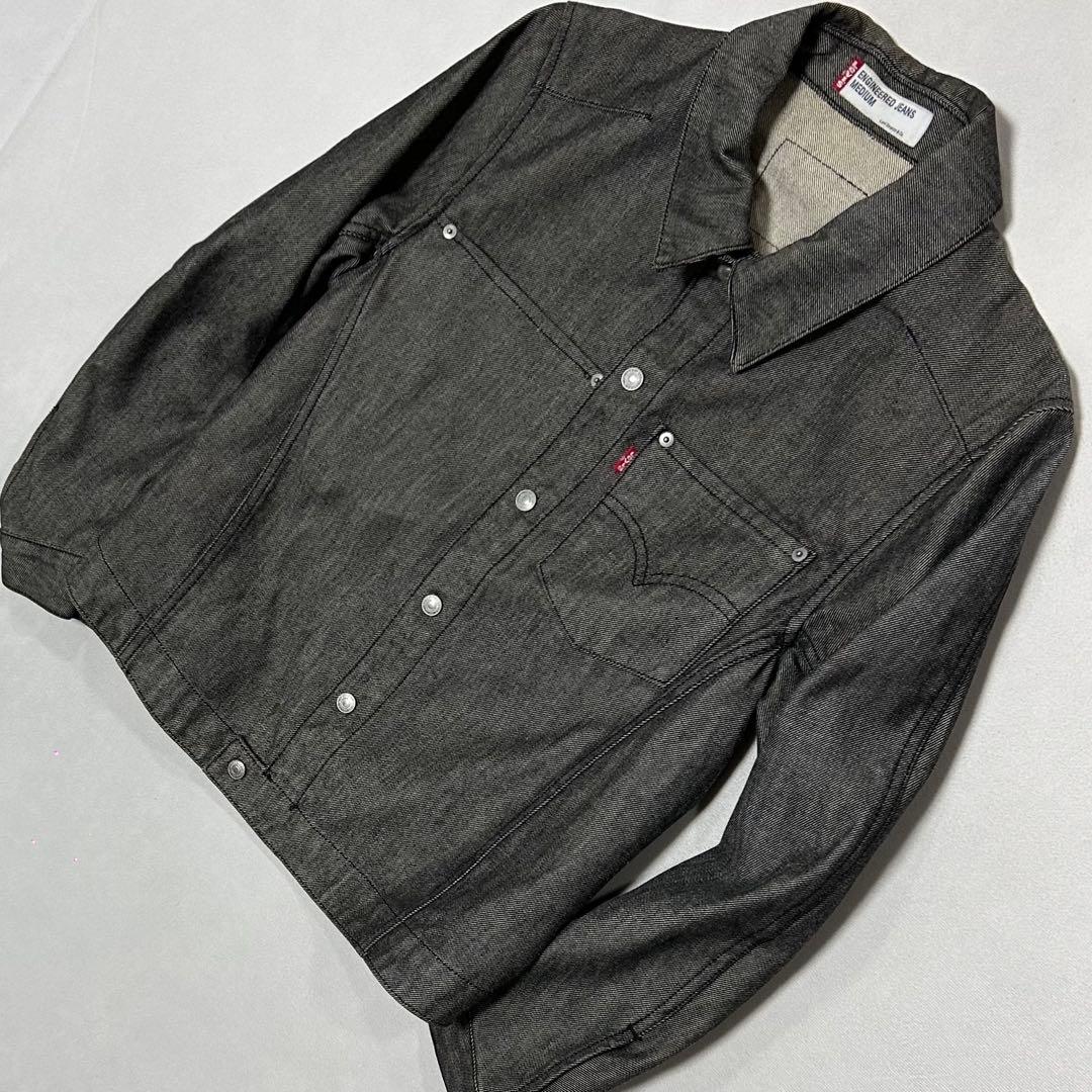 00s Levi’s Engineered 立体裁断 シャイニーデニム ブラック