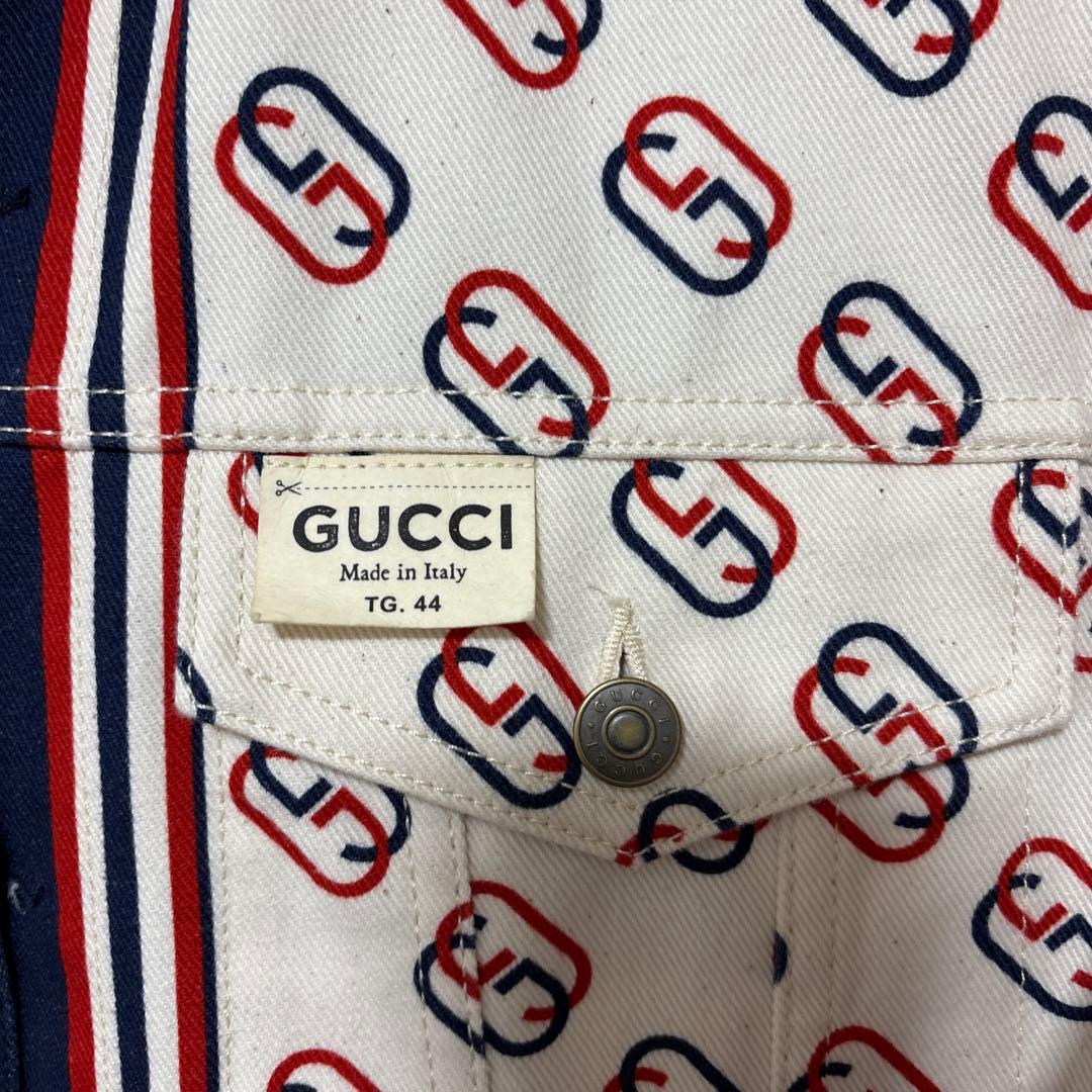 GUCCI インターロッキング　GG デニムジャケット　Gジャン　サイズ44