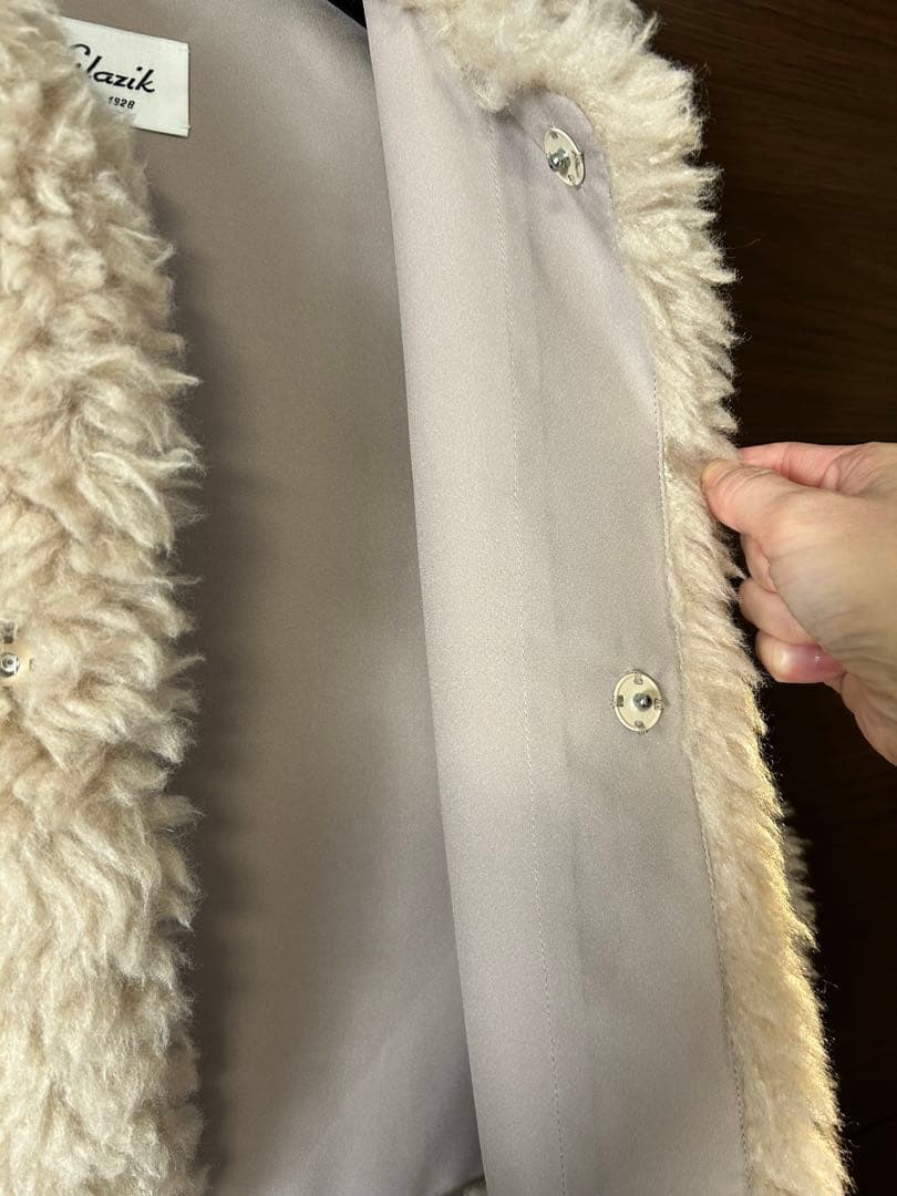 LE GLAZIK｜エコファー クルーネック ジレ ベスト