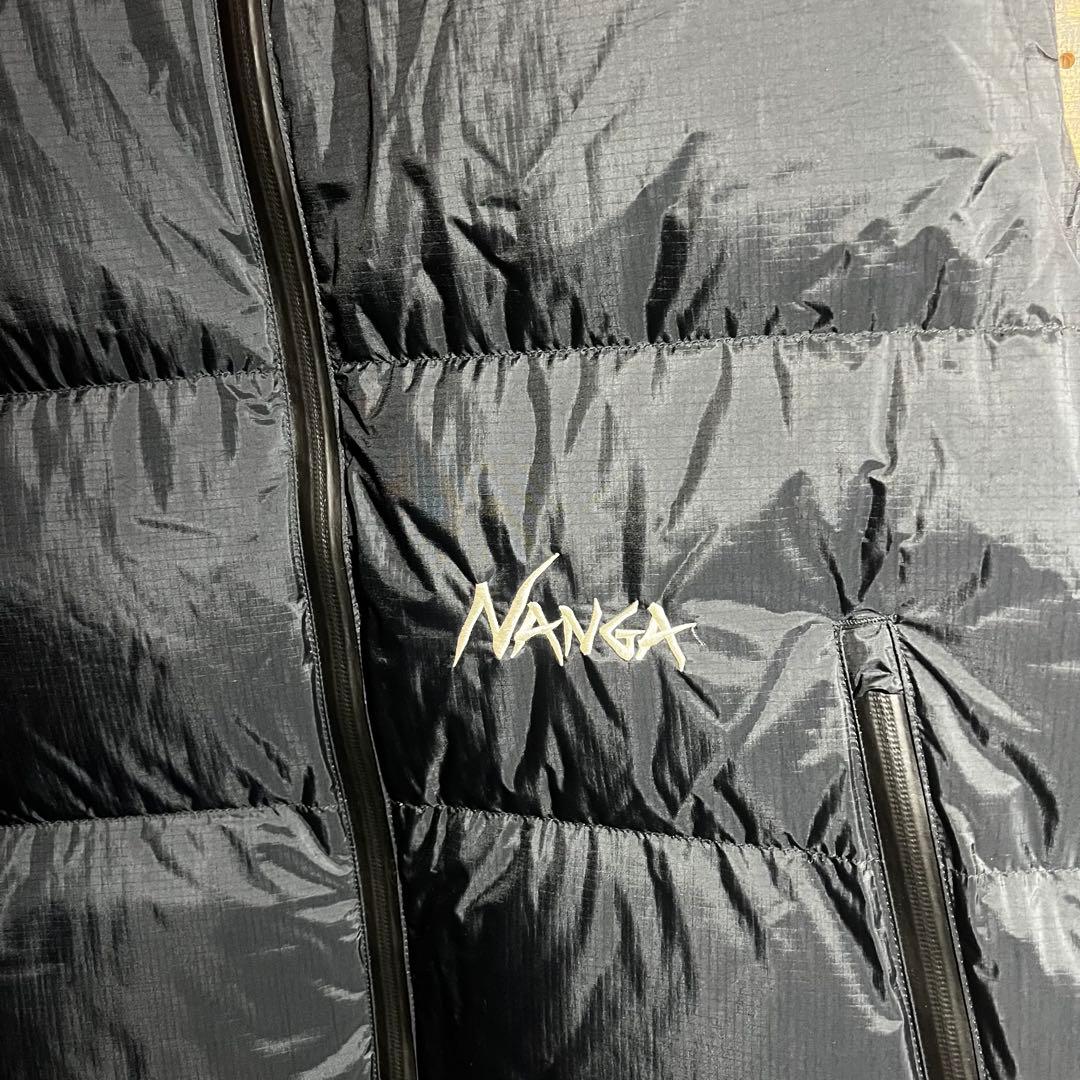 美品 NANGA ブラック ダウンベスト
