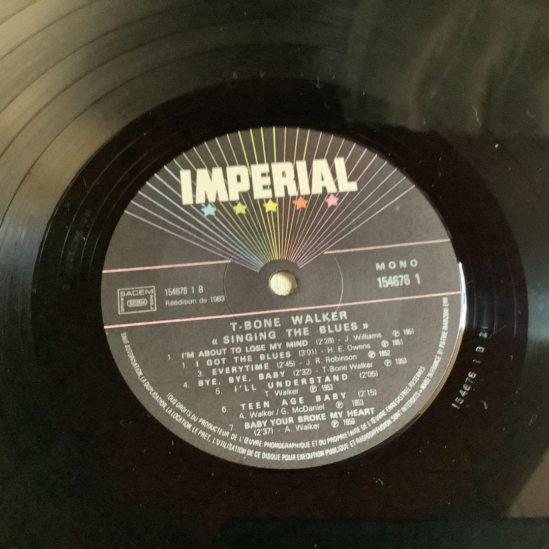 洋楽 T-BONE WALKER SINGING THE BLUES