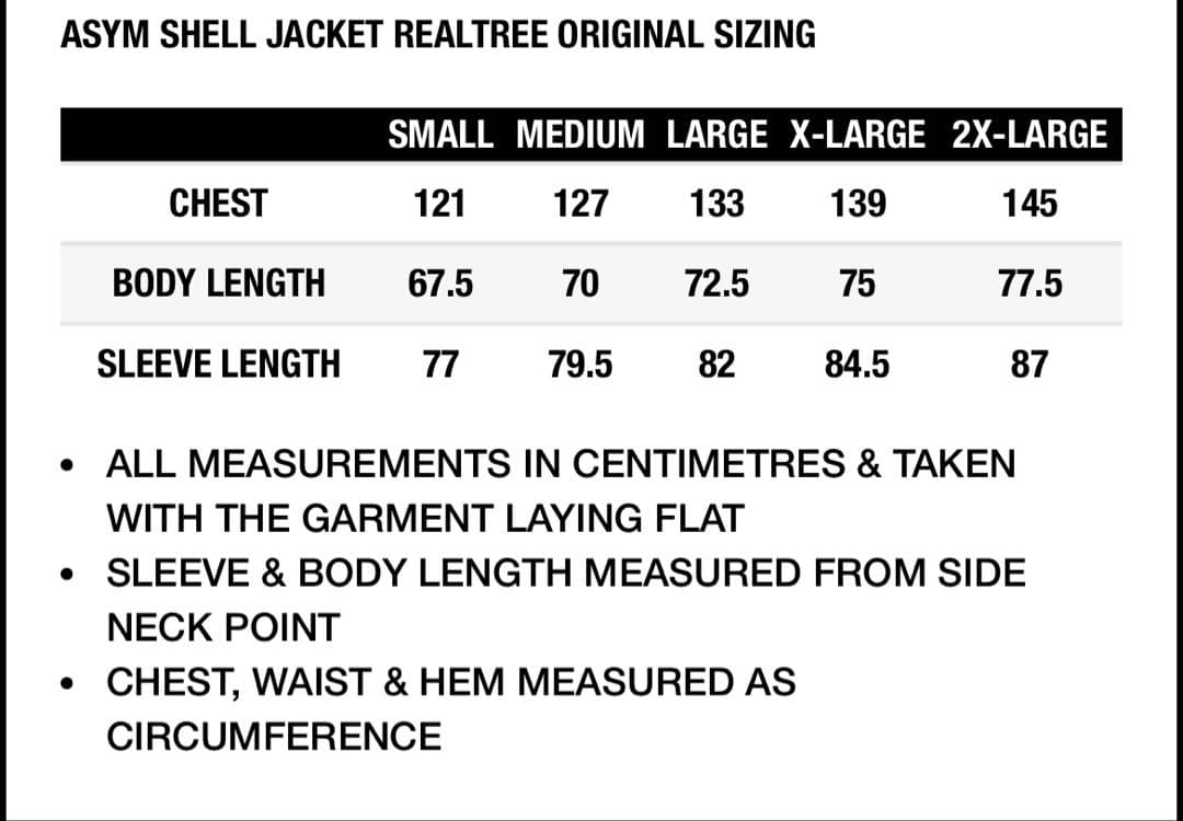 ジャケット・アウター ASYM SHELL JACKET REALTREE ORIGINAL