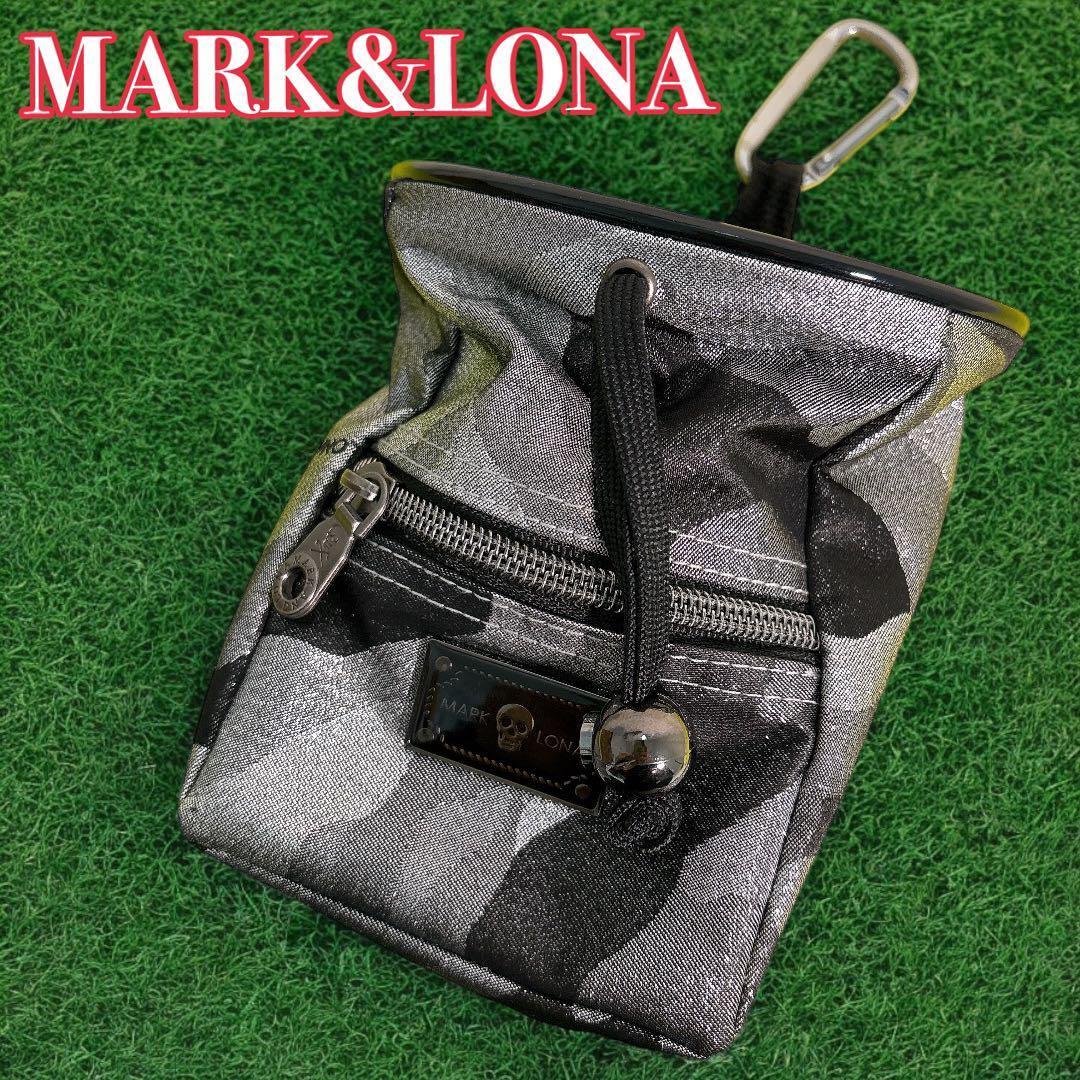✨美品✨ MARK&LONA ゴルフポーチ カモフラージュ 迷彩 カラビナ