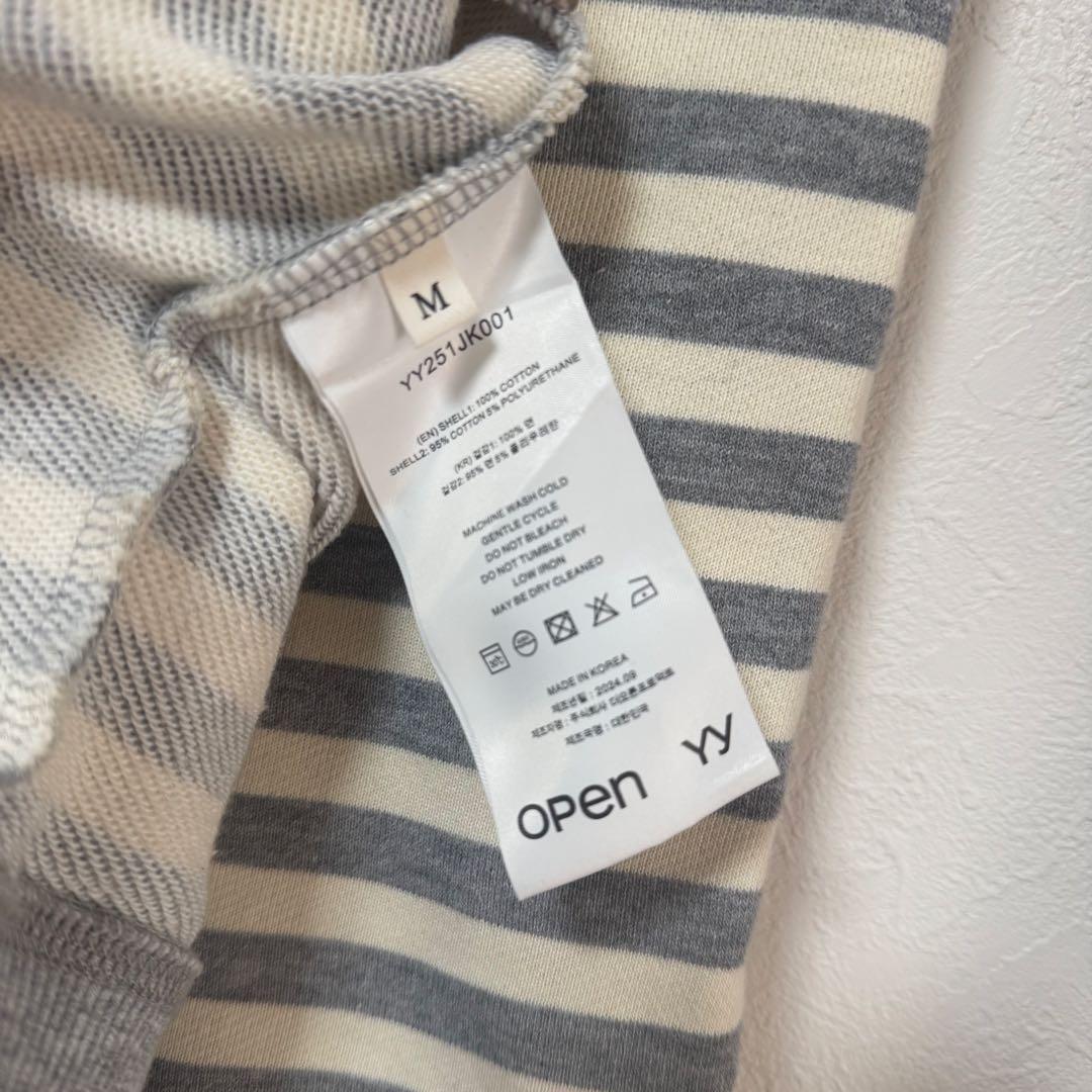OPEN YY APPLIQUE ZIPUP JACKET パーカー
