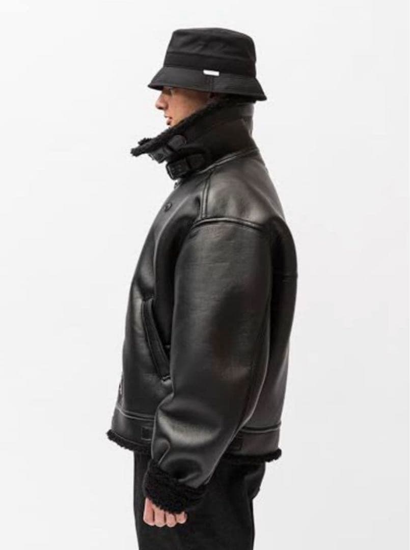 WTAPS ダブルタップスレザーボアジャケット