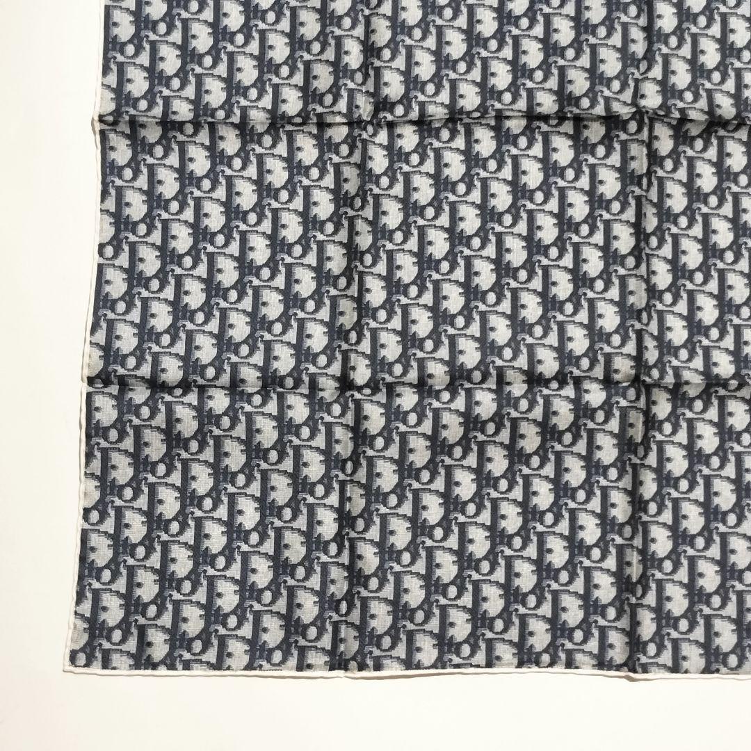 美品 Christian Dior スカーフ トロッター ロゴ 総柄 66cm