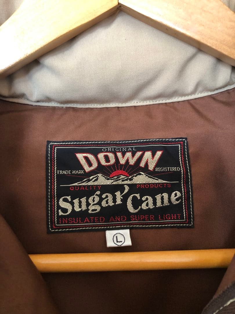 sugar cane シュガーケーン ダウンベスト L レザーヨーク FJ