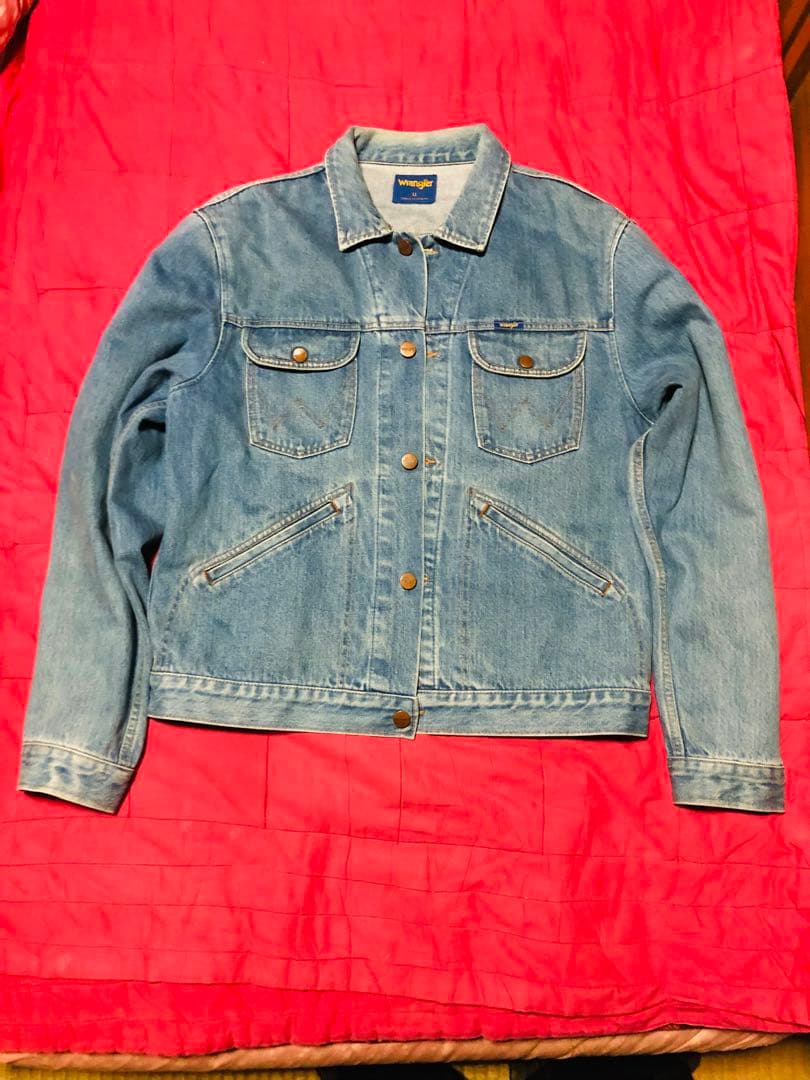 90s〜00s WRANGLER ラングラー デニムジャケット 青タグ LL