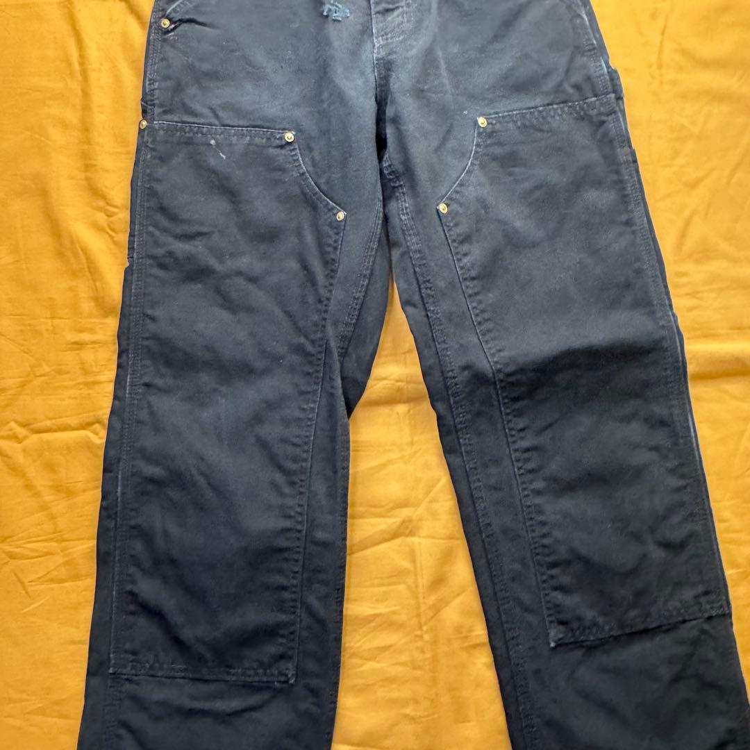 ［*K様 carhartt ダブルニー　ブラック　W28 L32 ペインターパン
