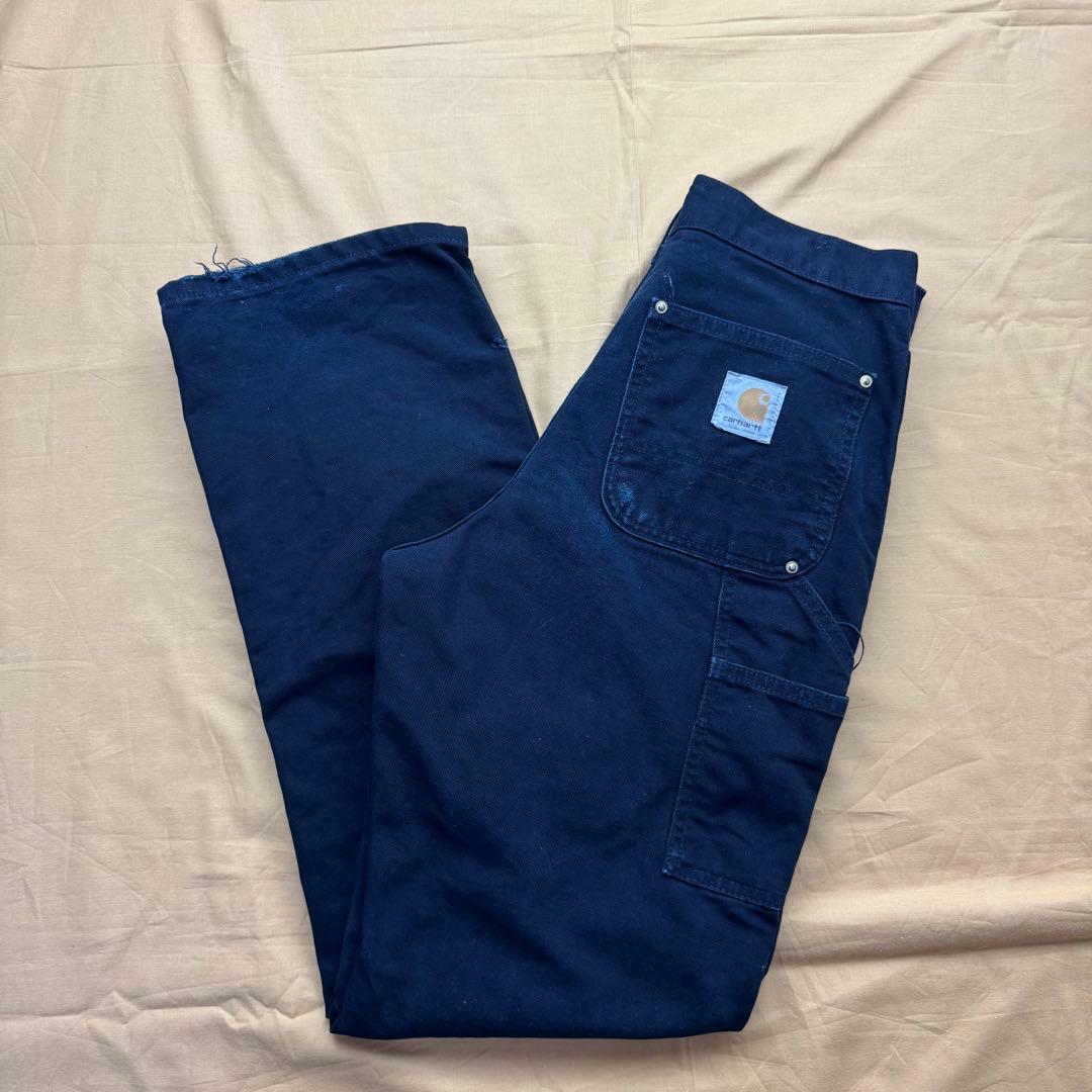 ［*K様 carhartt ダブルニー　ブラック　W28 L32 ペインターパン