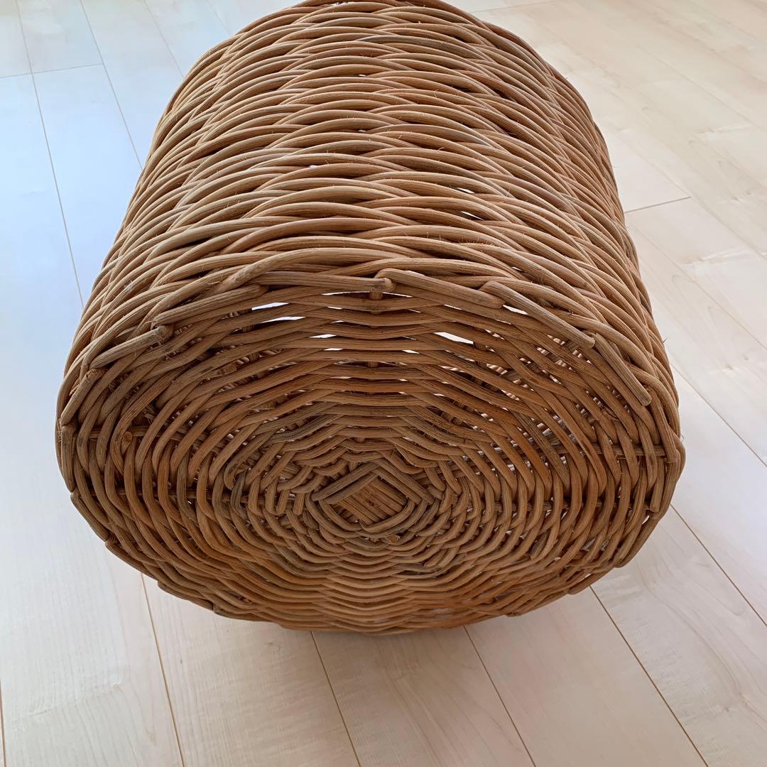 無印良品　プランターカバー　ラタン　バスケット　大きめ　廃盤品