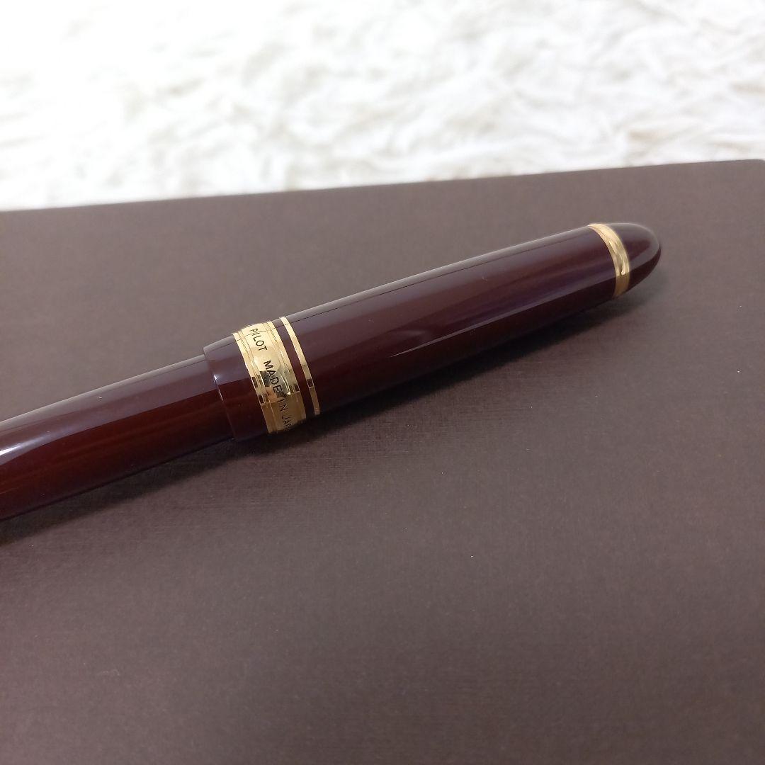 ●美品●　PILOT　CUSTOM743　14K-585　万年筆　ディープレッド