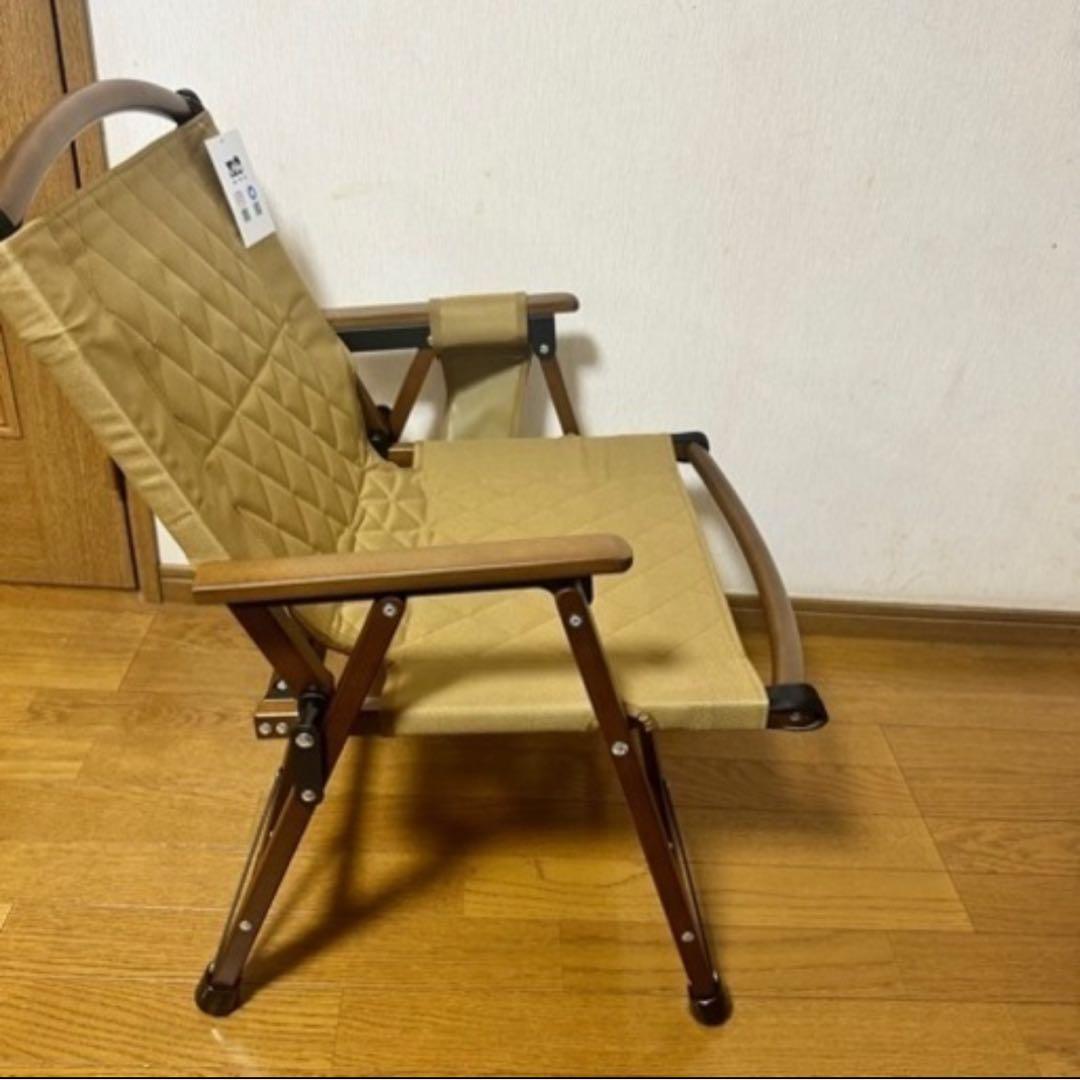 【新品】最終値下げ WAQ Folding Wood Chair チェア タン