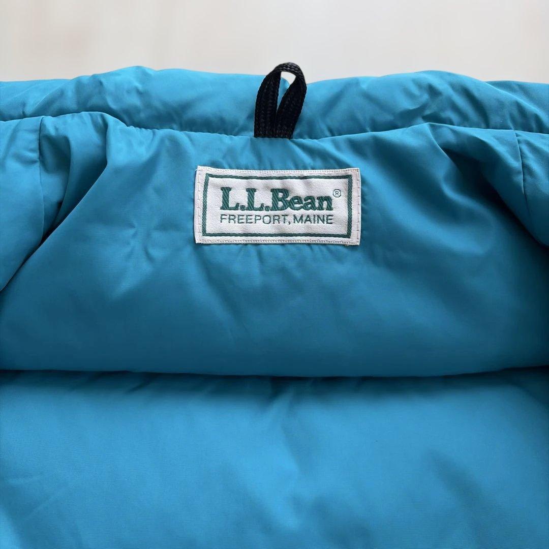 ア*グ様 【美品】　L.L.Bean ダウンベスト　ターコイズブルー　80s
