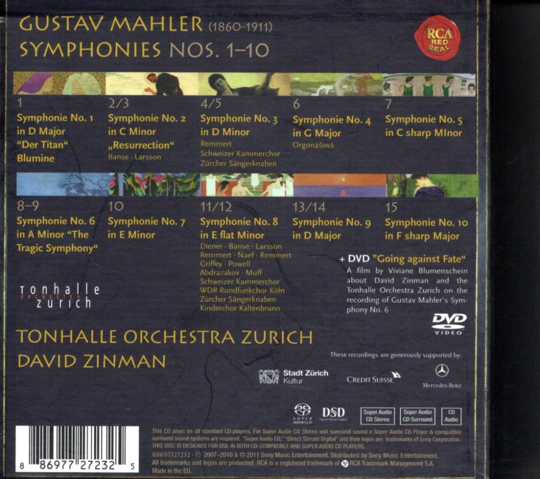 クラシック Mahler: Symphonies No.1-No.10 15SACD