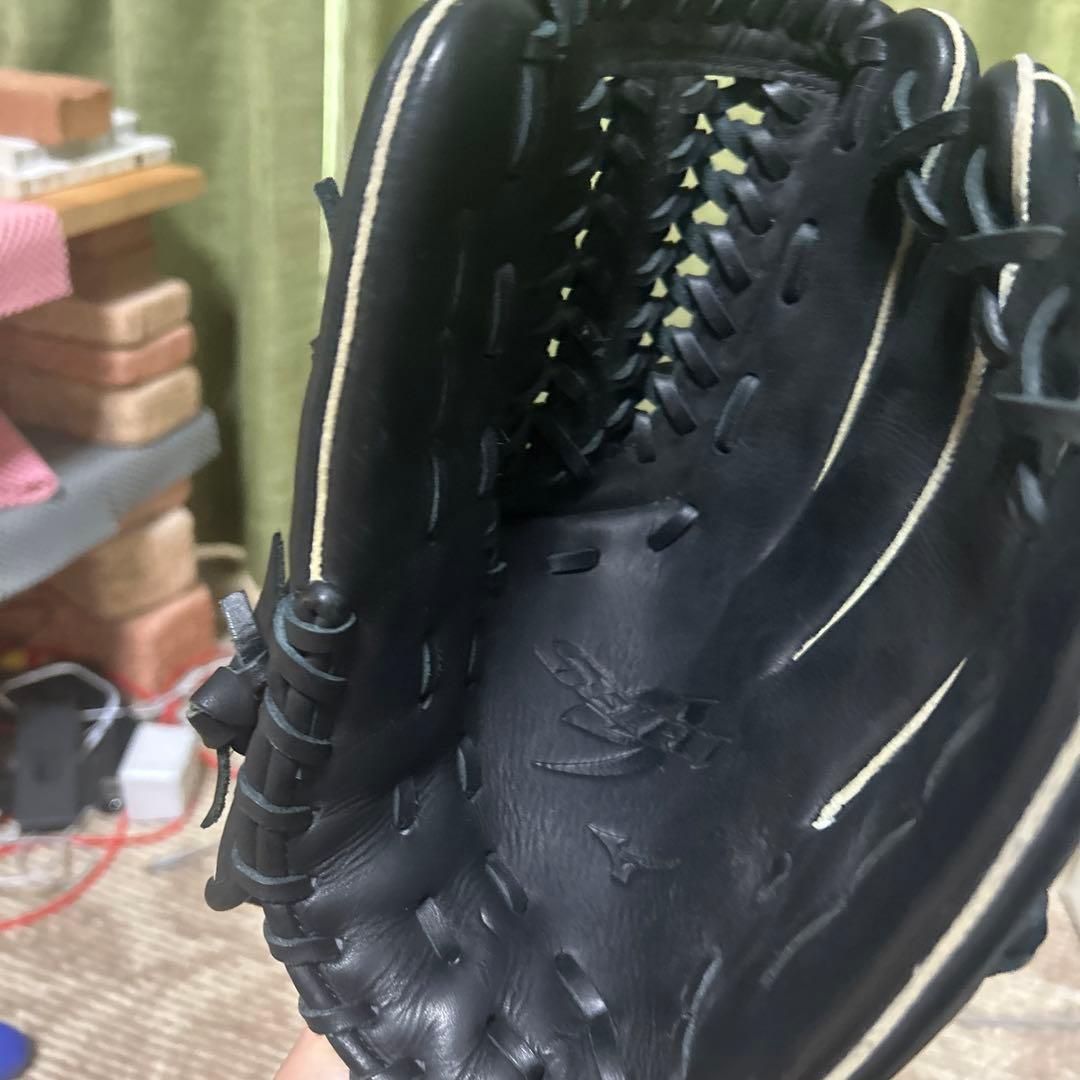 ⭐️美品⭐️Mizuno 黒 レザーグローブ　未使用