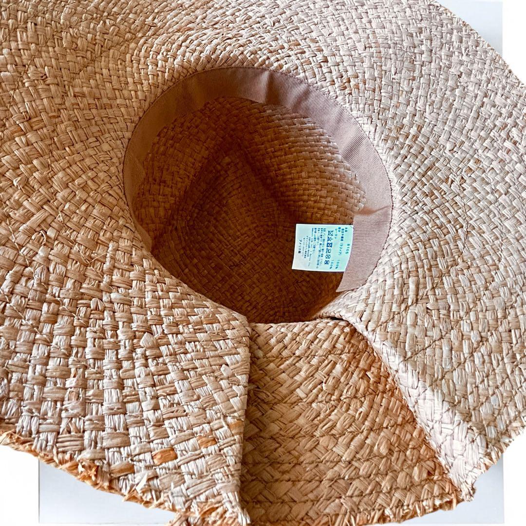 新品 Lola HATS ローラハット リボン付き麦わら帽子　FIRST AID