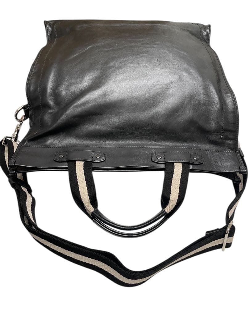 【美品】BALLY 【レザー 2way トートバッグ】ブラック