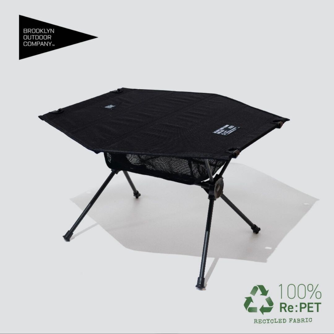 ステッカー付き BOC　Folding Hexa Table　折り畳み型テーブル