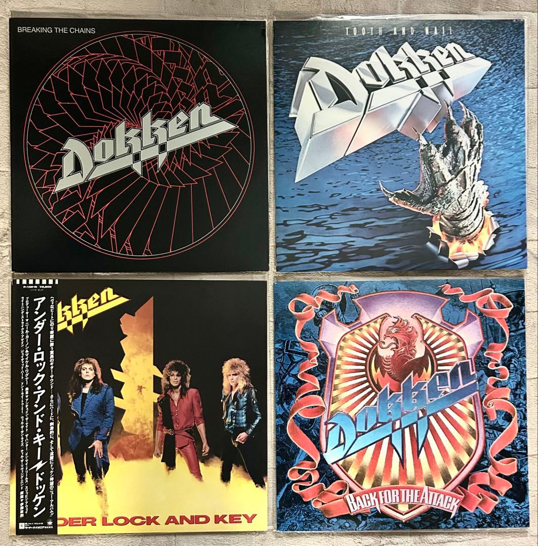 Dokken ドッケン 83年〜87年 LPレコード国内盤/米国盤/全4枚