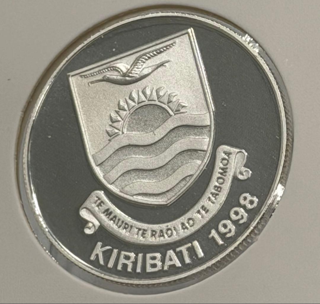 1998年キリバス共和国タイタニック沈没記念2ドルプルーフ銀貨 （未使用）