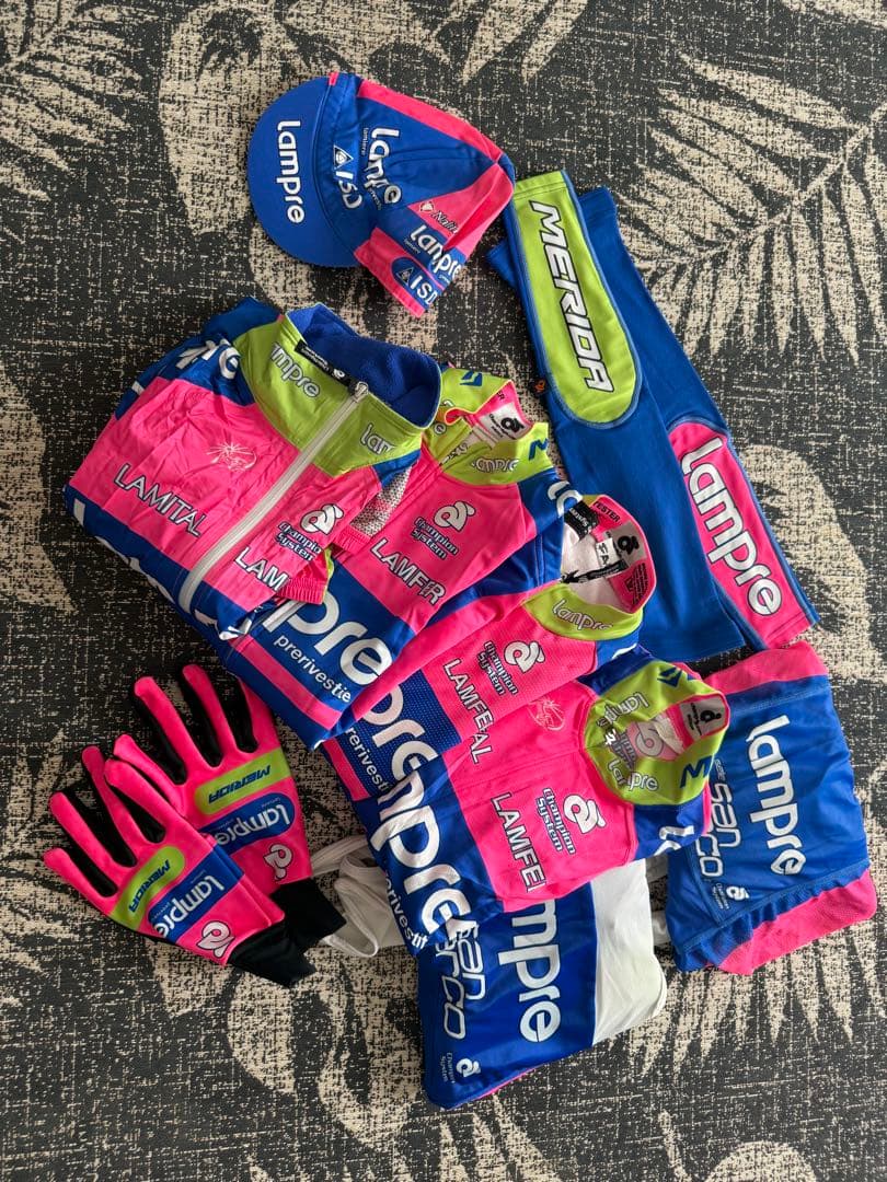 【レア】希少選手チーム供給品 Lampre MERIDA 9点セット