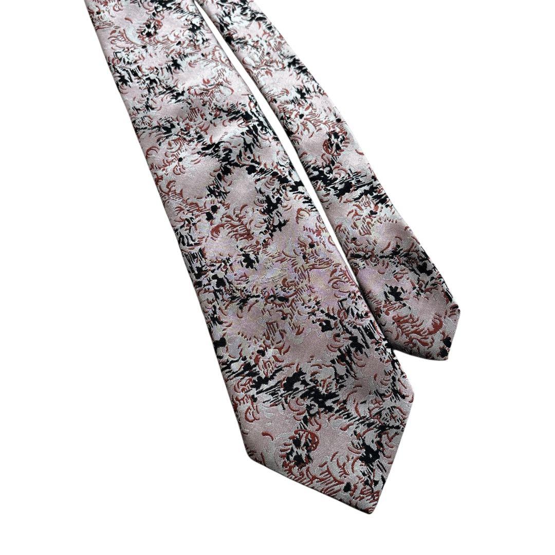 極美品✨ Vivienne Westwood ネクタイ　ピンク系 オーブ柄 希少