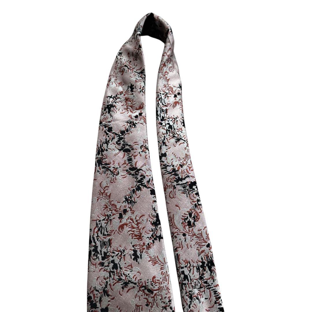 極美品✨ Vivienne Westwood ネクタイ　ピンク系 オーブ柄 希少