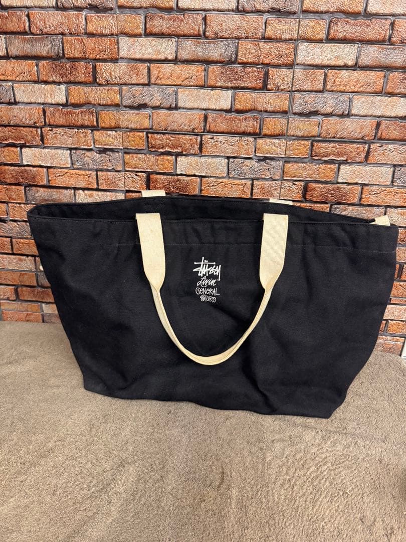 k*k様 STUSSY Livin ジェネラルストア トートバッグ 黒 USA製